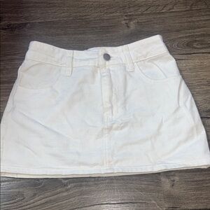 Song of Style White Mini Skirt
